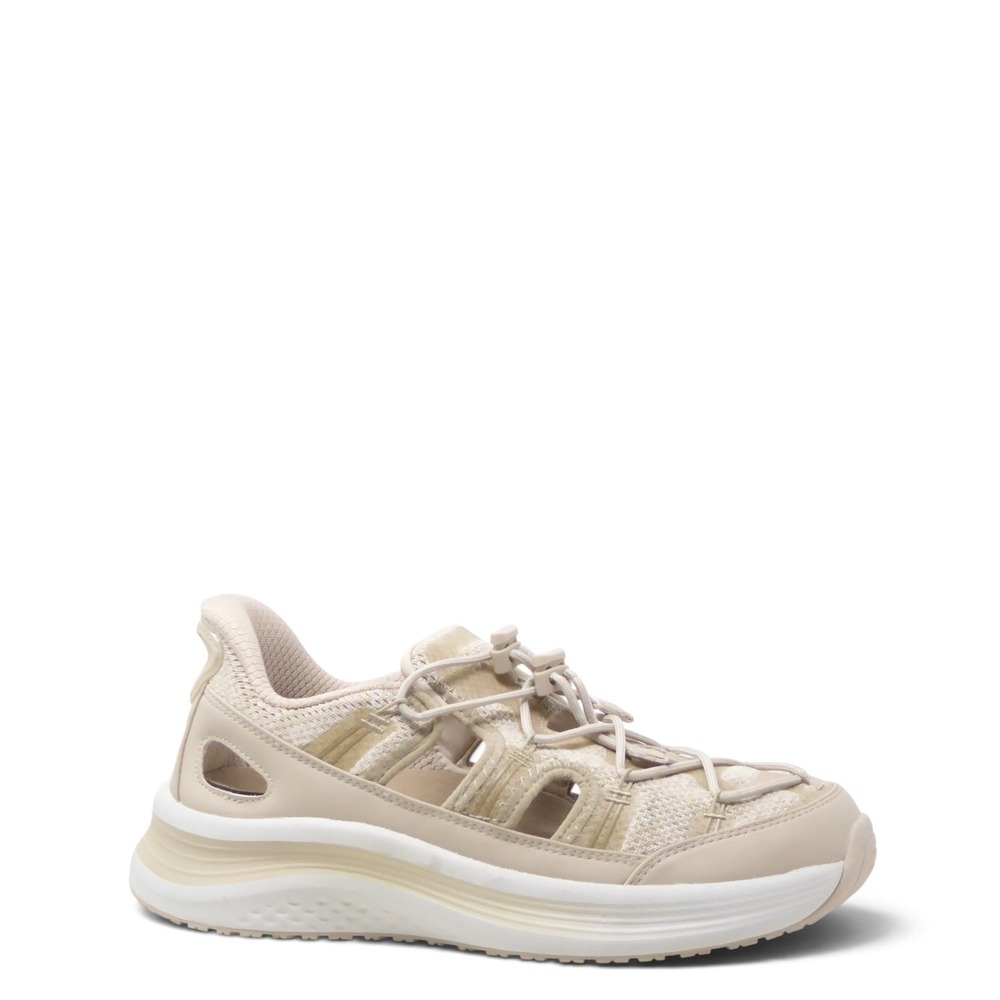 Orthofeet Venus Women Sneakers Sandals Tan Mesh Bungee Orthopedic 7.5B